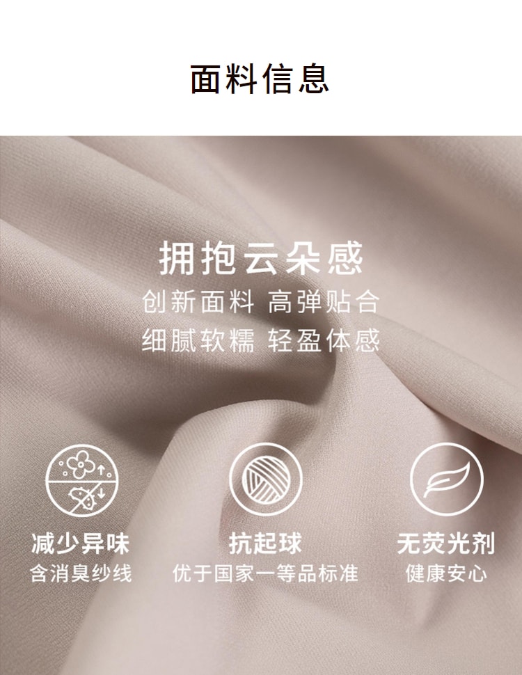 中國直效郵件 NEIWAI內外 女孩雲朵無尺寸內褲均碼中腰內褲波浪花邊 粉紅漸層 均碼