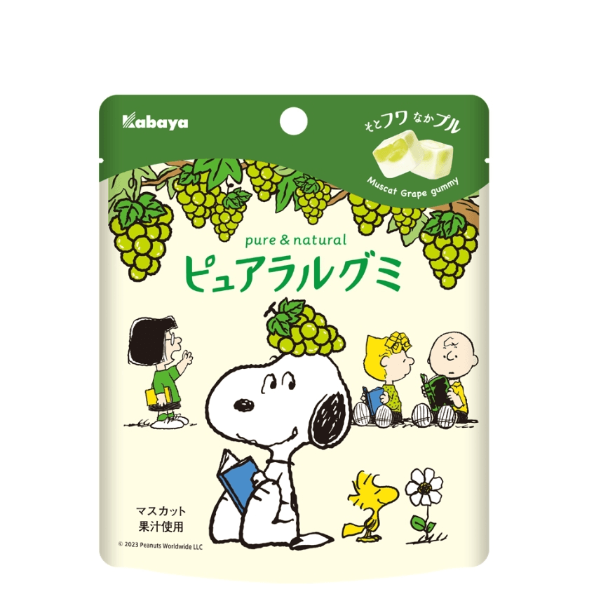 【日本直郵】日本KABAYA卡巴也最新秋季限定 香印綠葡萄 日本國產果汁夾心軟糖 58g