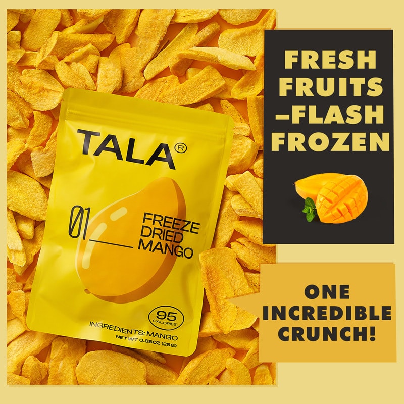 TALA 凍乾水果 冷凍乾燥芒果片 25g 新鮮果凍乾 低卡健康