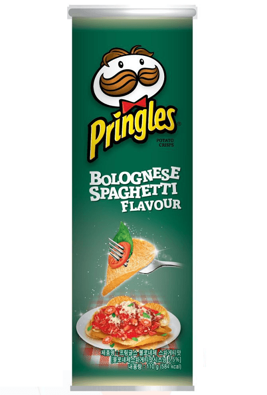 【马来西亚直邮】马来西亚 PRINGLES 品客 日韩风味限量蒜香肉酱意面味洋芋片 110g