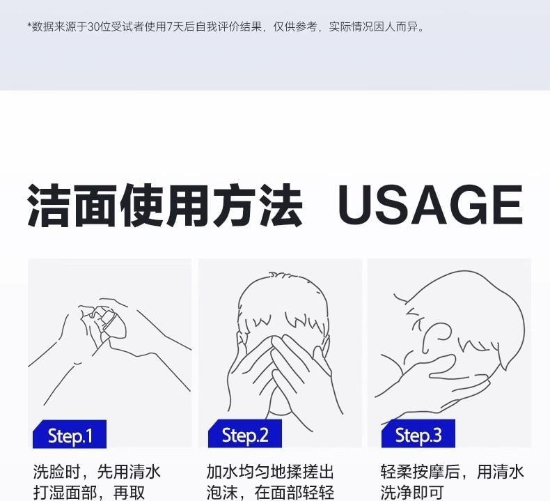 【中国直邮】 海洋至尊 三棱镜祛痘洗面奶 男士专用控油清洁黑头氨基酸洁面乳 150g/瓶