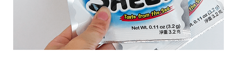 泰國小老闆 超大片脆皮海苔 海鮮味 12包入 38g【網紅點心】