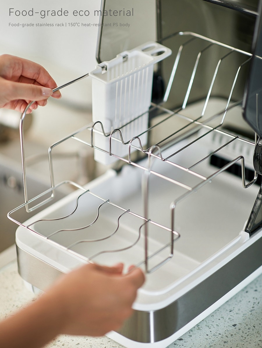 OLAYKS 22L 消毒櫃 白色 奶瓶消毒 餐具烘乾 桌上型 家用小型 22L 100~120V通用