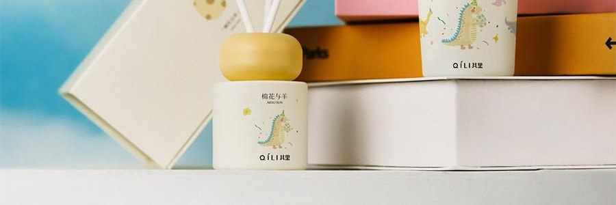QILI其里 小恐龙的诞生香氛套装 香氛套盒 香薰蜡烛礼物伴手礼盒 春醒 70g+50ml