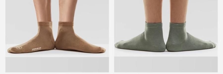 BANANAIN蕉内 301S短筒袜男士运动短袜 无骨棉袜防滑防臭纯色袜子 5双装 均码