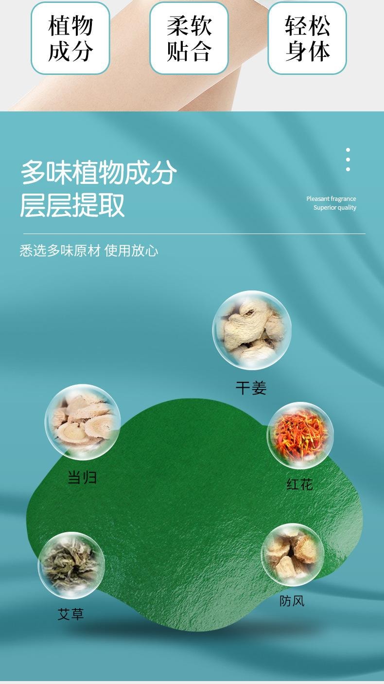 南京同仁堂 艾草美腰贴 纤姿贴 减肥瘦腰 艾灸热敷艾腰贴 12贴/盒