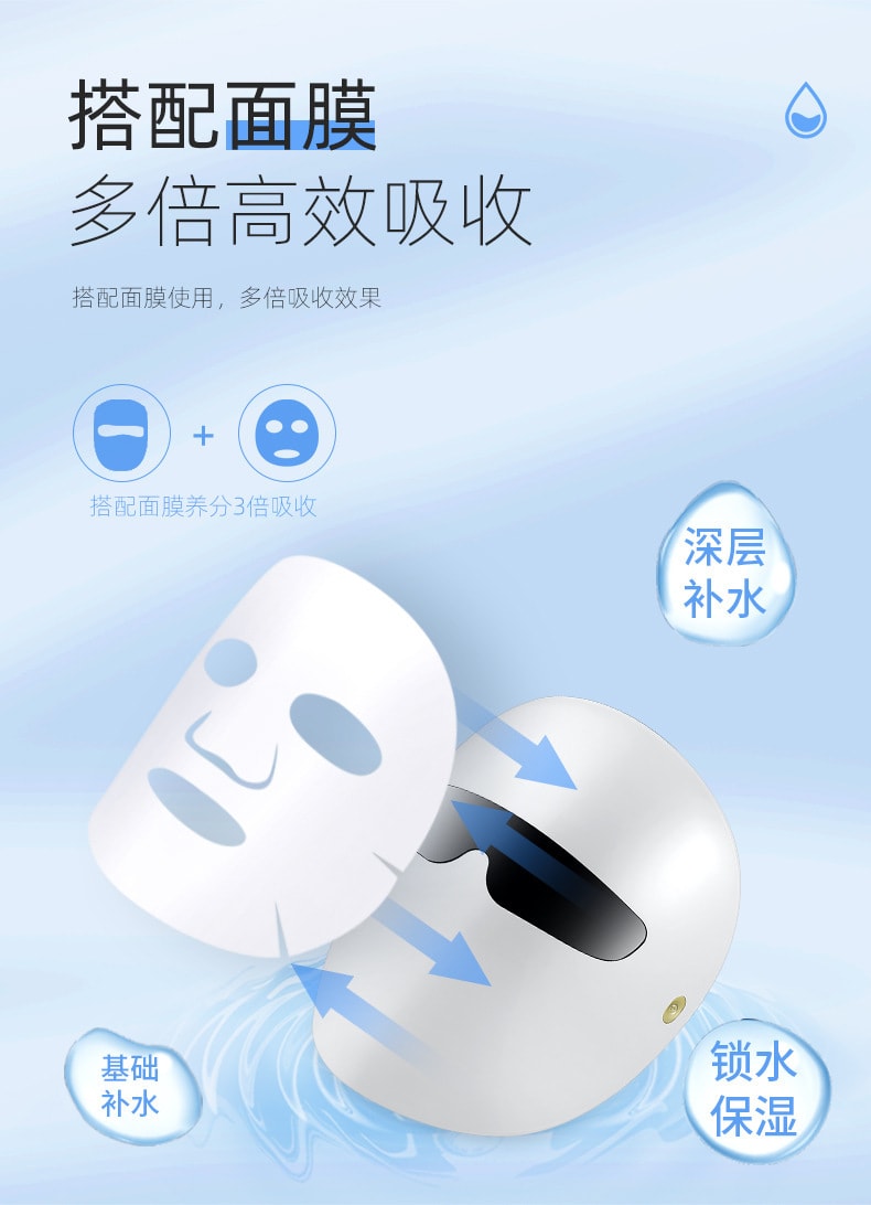 中国直邮 Coopever光子嫩肤仪LED7色面罩光谱大排灯美容面罩