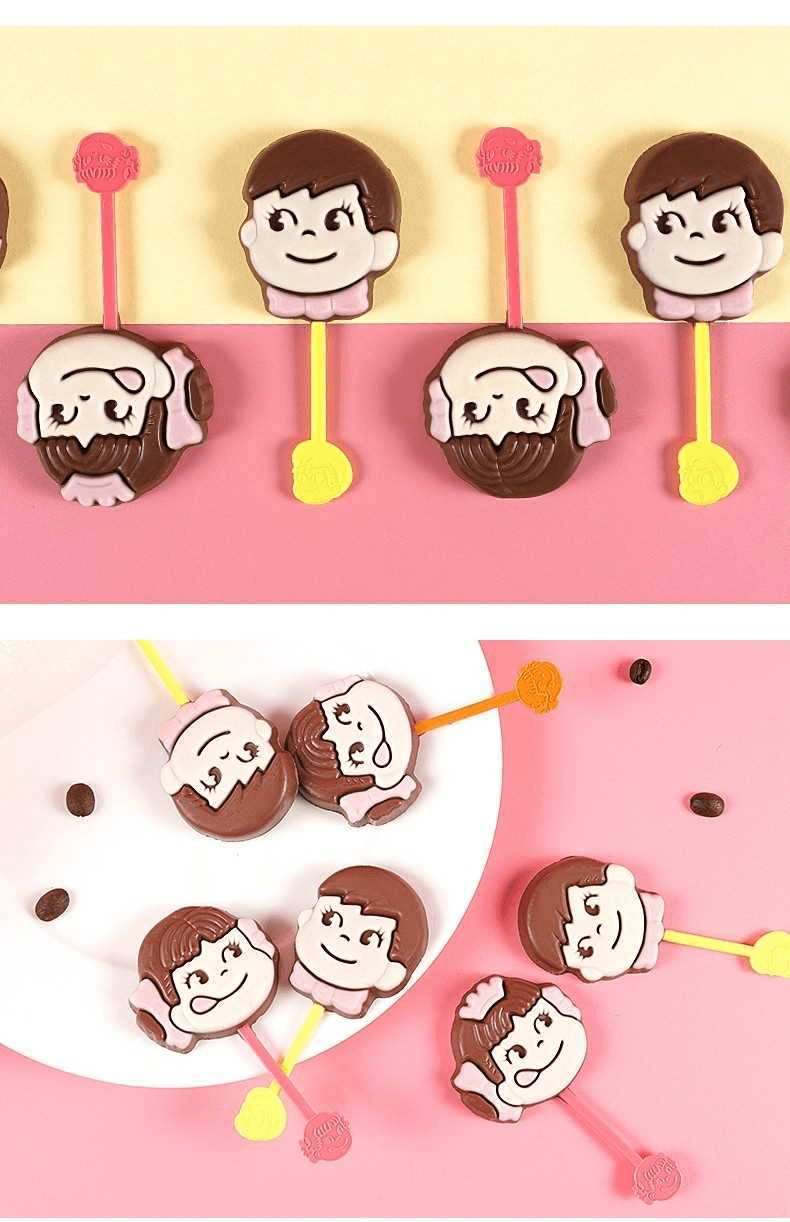 【日本直郵】FUJIYA不二家 雙棒牛奶巧克力24g 2支裝 多色隨機發