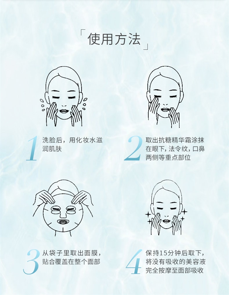 【日本直郵】日本COCOCHI 藤井莉娜推薦 AG抗糖面膜 藍色款 海洋補水保濕敏感修護兩部曲 5片裝+免洗小肌蛋麵膜 5個裝