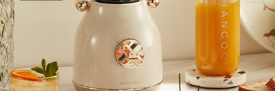 橙廚CHANCOO 便攜式多功能榨汁機 大容量 家用養生料理機雙杯果汁機 經典復古設計 伊麗莎白 高顏值INS風