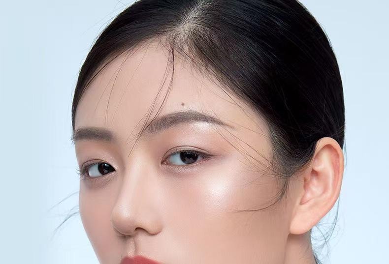 【中國直郵】 彩棠 三色高光澤啞光修容胭脂盤提亮淚溝法令紋臥蠶腮紅 01 日影柔17g
