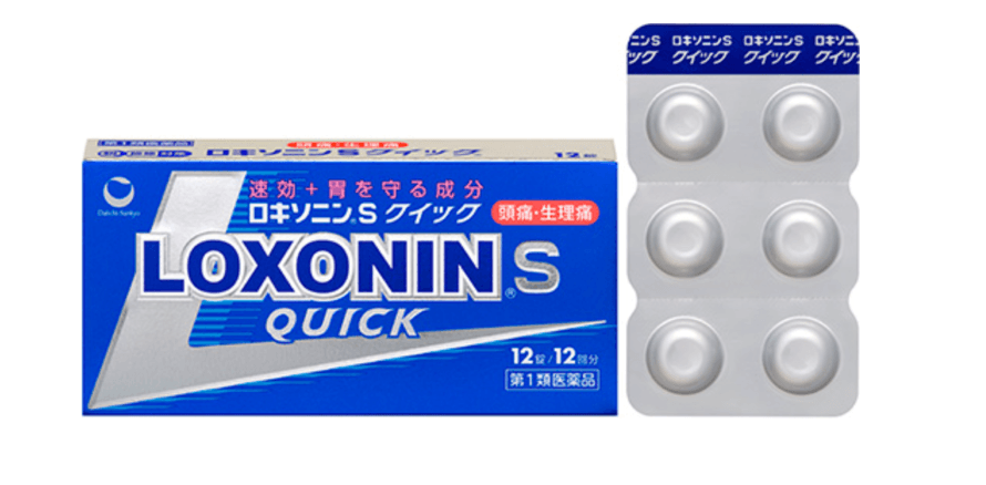 【日本直邮】第一三共乐松LOXONIN.S缓解生理痛头痛止痛药蓝盒速效款止疼药12片