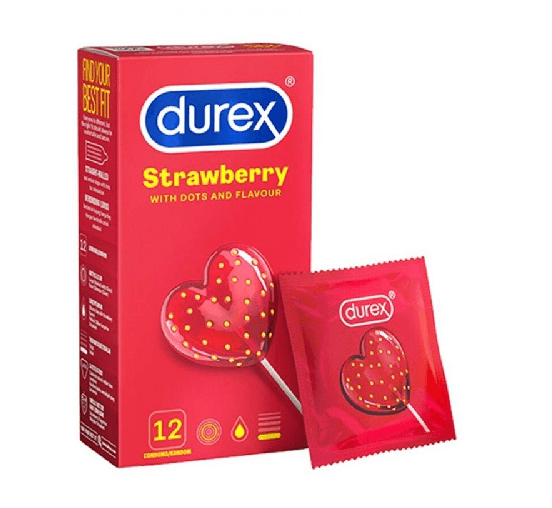 【马来西亚直邮】英国DUREX杜蕾斯 草莓安全套 12件入