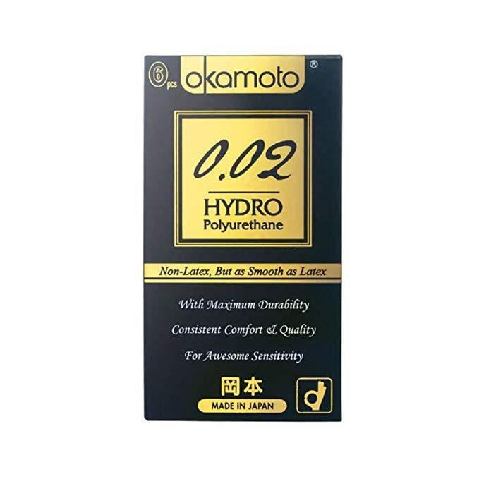 【马来西亚直邮】日本OKAMOTO冈本 0.02水性聚氨酯安全套 6件入