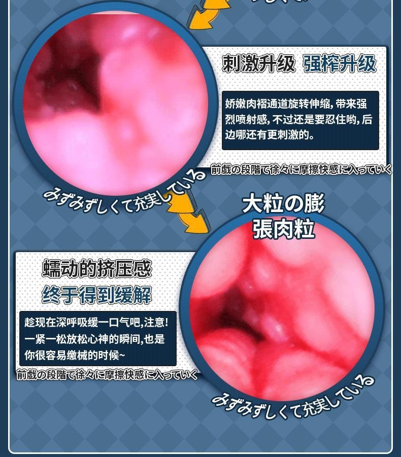 【中國直郵】 正大 二女兒男用名器深田悠美倒模飛機杯310g/盒成人情趣性用品