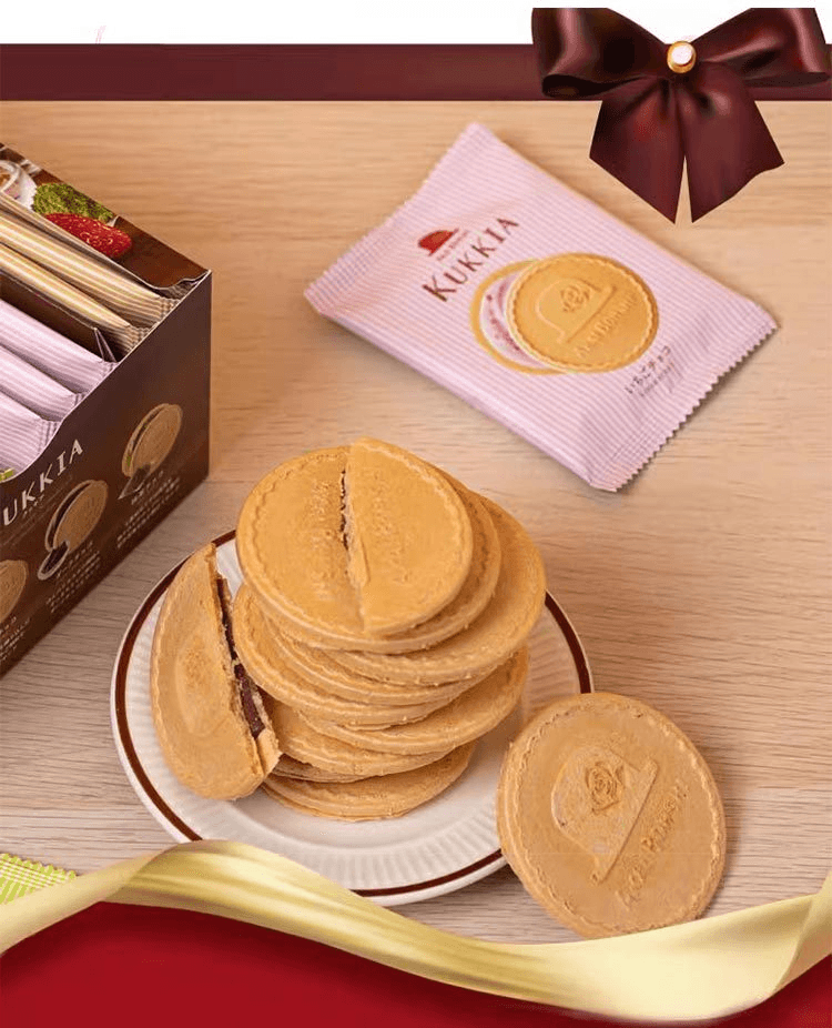 【日本直邮】AKAI BOHSHI红帽子 kukkia 巧克力味画家乡薄饼干4种口味 12枚