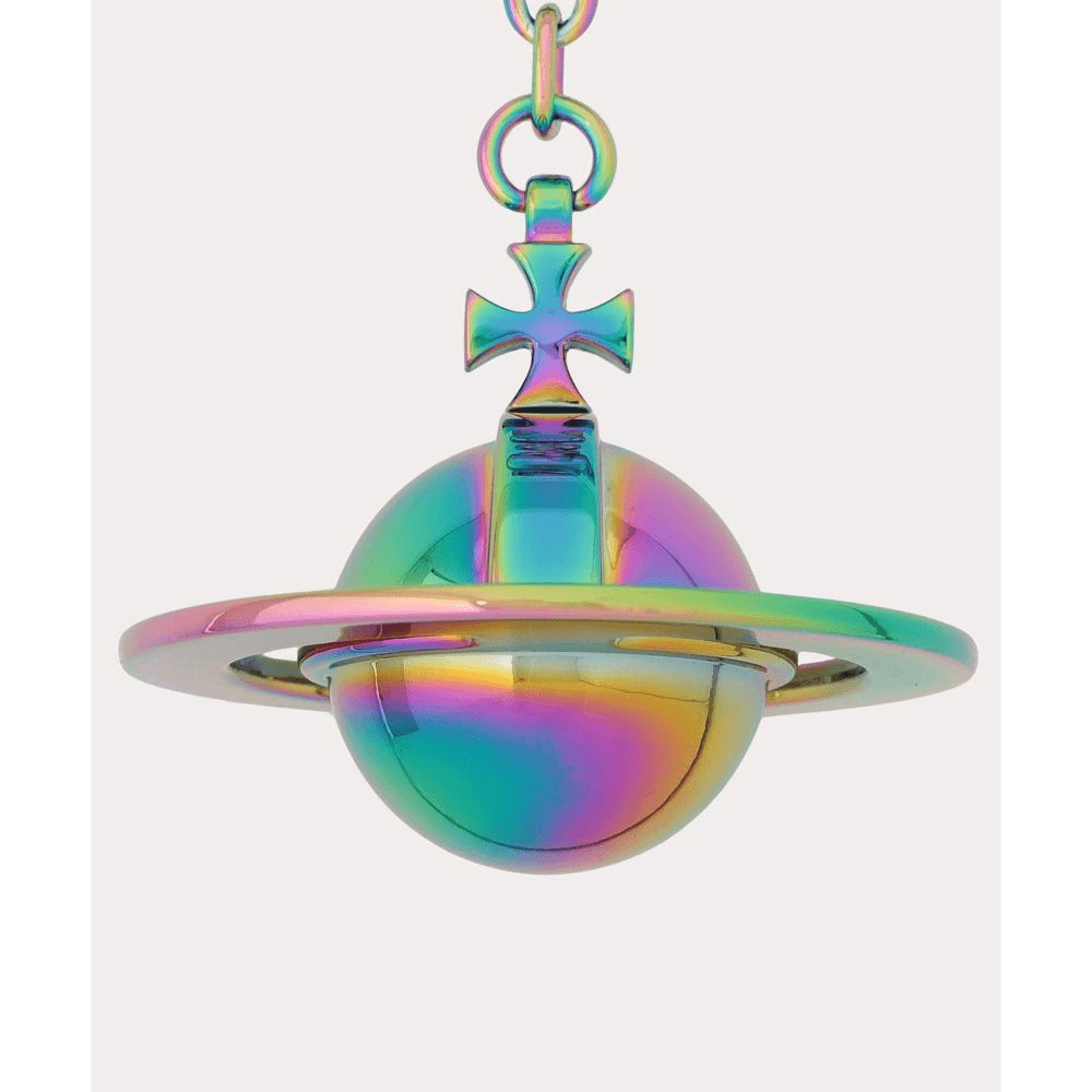 Vivienne Westwood 维维安·韦斯特伍德||SAFFIANO 3D ORB 钥匙扣||浅蓝色×极光 均码 商品番号:505650907