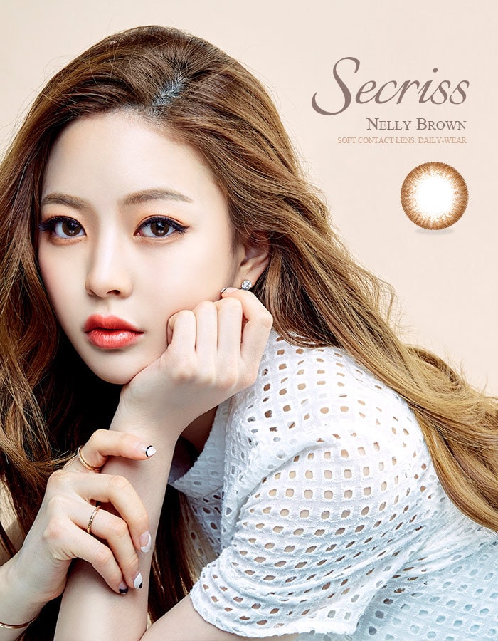【韩国直邮】日抛 Olens 温柔棕 Secriss Nelly Brown 30片装  