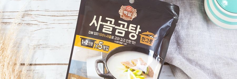 韓國CJ BEKSUL 原汁濃縮牛骨高湯塊 速食牛肉濃湯寶 5枚 100g