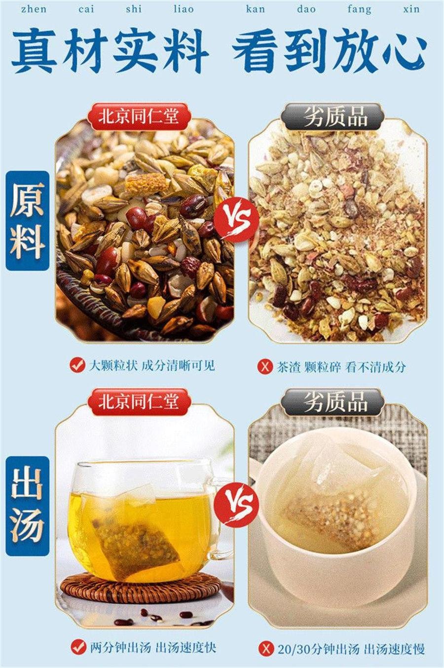 【中国直邮】 北京同仁堂 结节通蒲公英百合茯苓茶 治结节 降火利尿150g/盒