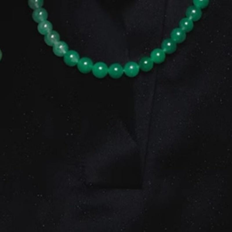 【中国直邮】 周大生 天然正品飘花非洲翠手串女玉石串珠子生日礼物【晓山青】渐变色(约8mm)