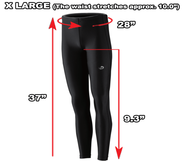 Titanium Compression Pants Black XL