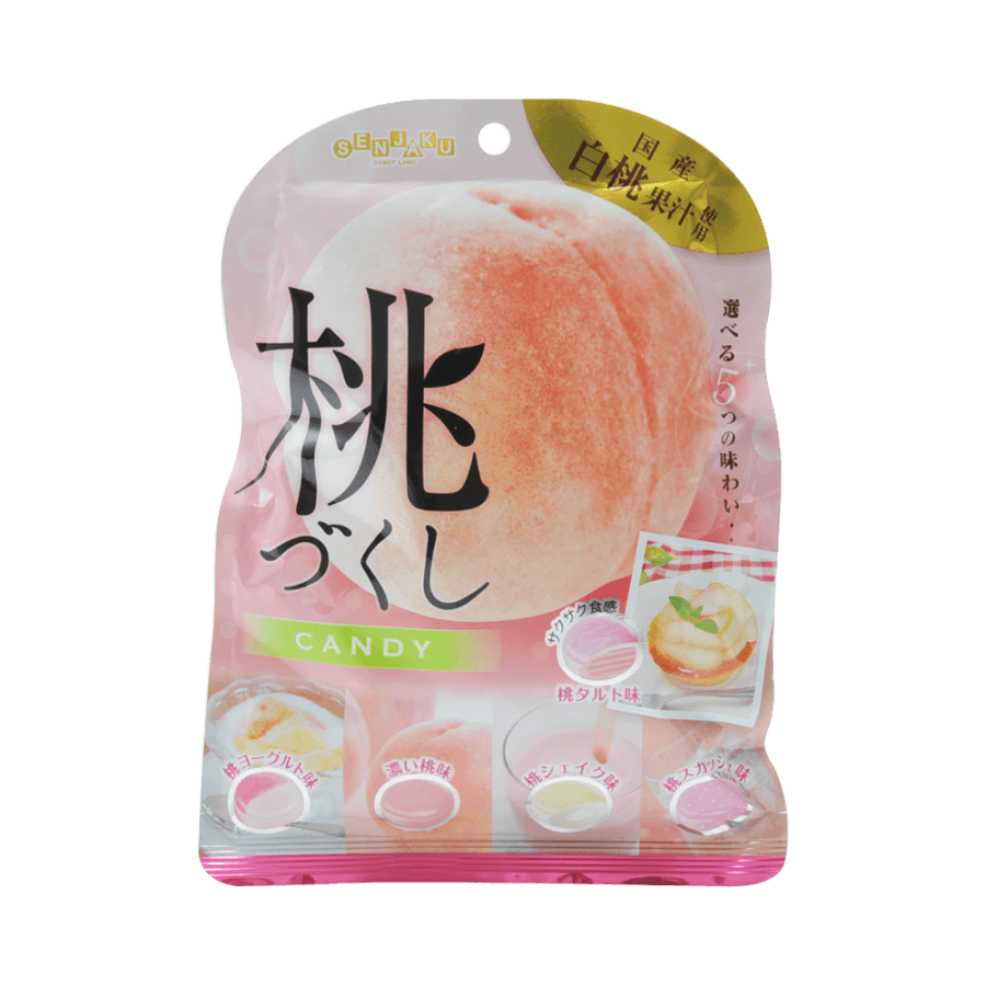 [日本直邮] SENJAKU 扇雀饴本铺 5种口味蜜桃水果糖 85g