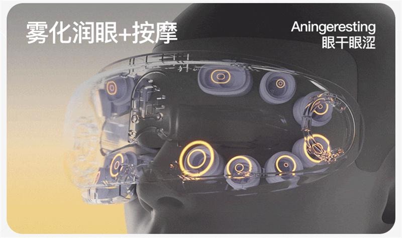 【中国直邮】 PGG 按摩仪眼部护眼润眼缓解眼睛疲劳雾化热敷蒸汽  E4Pro-优雅紫 1个装