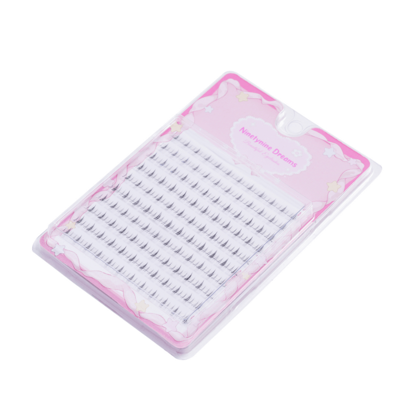 Ninetynine Dreams 猫耳下睫毛 上镜存在感强放大双眼减龄必备透明梗下睫毛 6-7mm 【新手友好下睫毛】