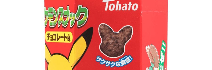 日本TOHATO桃哈多 Pokemon寶可夢系列 皮卡丘粟米星巧克力口味餅乾 23g【動漫好物】