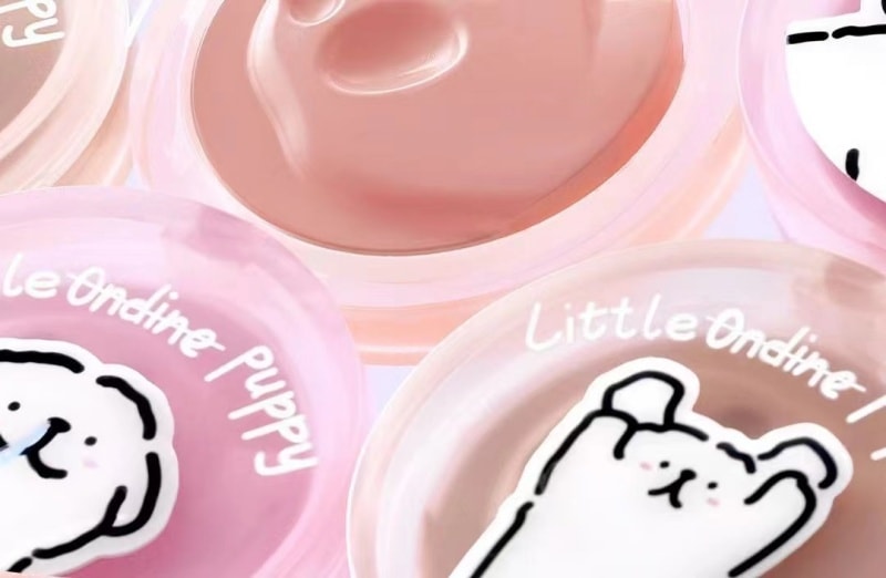 【中国直邮】  小奥汀 单色腮红膏线条小狗联名纯欲可爱腮紫高光修容裸妆自然便携胭脂 02 啵啵粉嫩