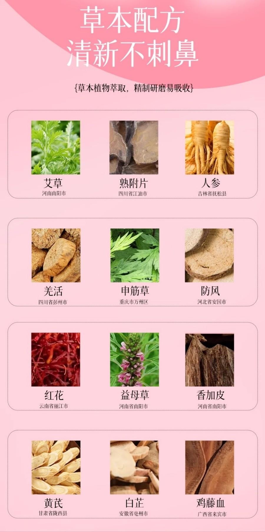 【中国直邮】 童涵春堂 【复旦大学旗下妇幼医院出品】红房子-参参艾暖腹贴女士暖宫驱寒养生(5片/盒)*3盒自发热蒸汽暖护女生用大姨妈暖肚贴【双手呵护的温暖】