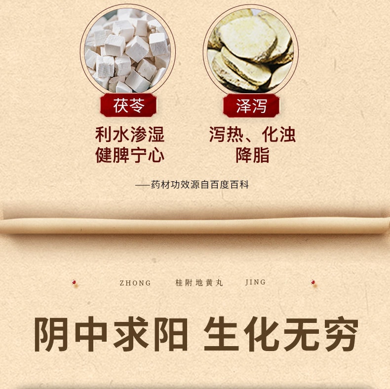 【中國直郵】仲景 桂附地黃丸 溫補腎陽 治療早洩腎虛腎虧300丸 x 1盒
