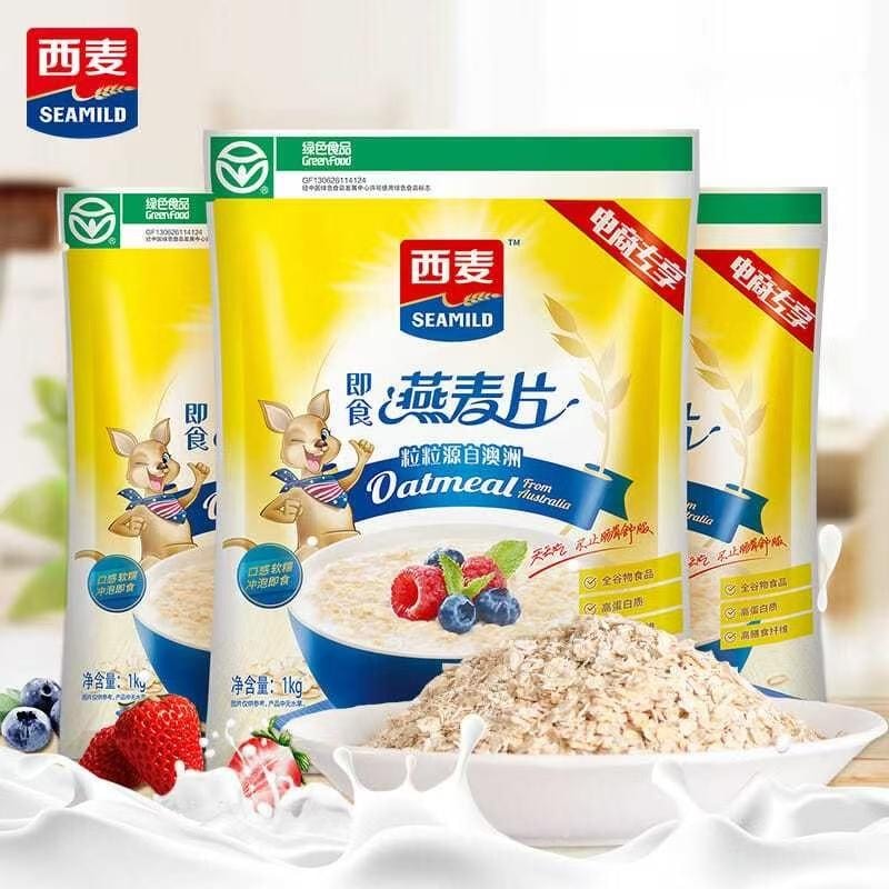 【中國直郵】 西麥 燕麥片 早餐健身沖泡健康暖腸胃 380g