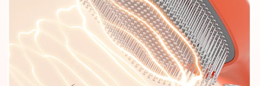 TOUCHBeauty 渲美红光健发梳 防脱生发梳护发梳 蓝光头皮按摩梳 #渲美橙【控油去屑 抚平毛躁】