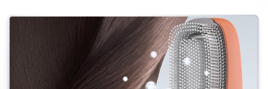 TOUCHBeauty 渲美红光健发梳 防脱生发梳护发梳 蓝光头皮按摩梳 #渲美橙【控油去屑 抚平毛躁】