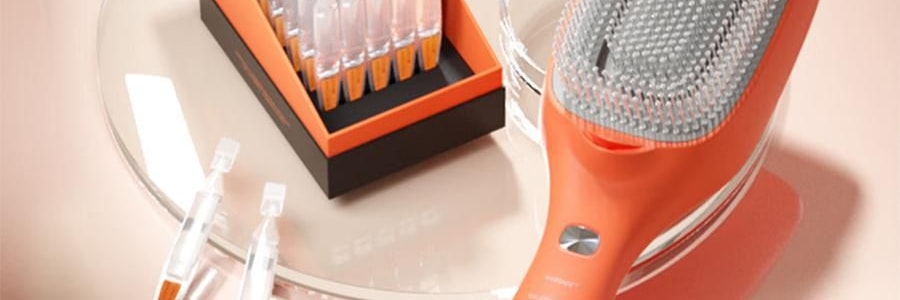 TOUCHBeauty 渲美红光健发梳 防脱生发梳护发梳 蓝光头皮按摩梳 #渲美橙【控油去屑 抚平毛躁】