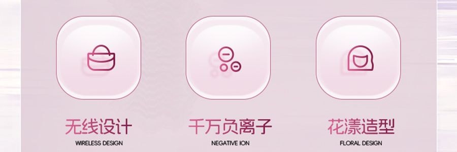 K·SKIN金米 無線直髮梳 負離子不傷發 便攜直髮捲髮兩用 電梳子防靜電直板夾 #紫色 KD382S【張柏芝代言】