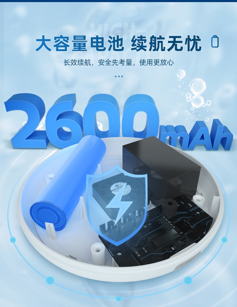 【中國直郵】七彩叮噹空氣清淨機臭氧除菌除臭除異味 薄荷綠