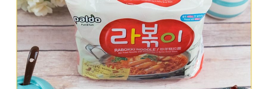 韓國PALDO八道 辣炒年糕風味拉麵泡麵 4包入 580g【不含年糕需自己加】