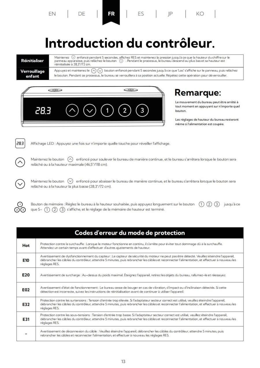 【美國直郵】 美國 hiorin 48 吋站立式桌子 1個 防爆鋼玻桌面 電動升降 閃電級組裝