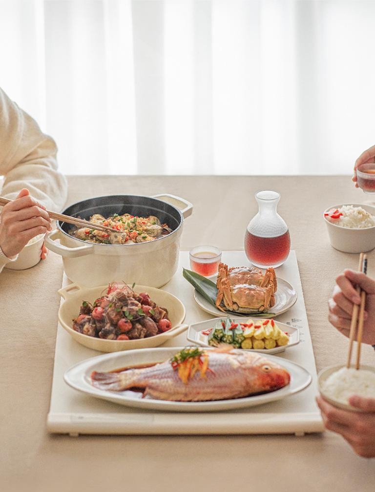 OLAYKS 暖菜板折叠家用硅胶保温板多功能热菜保温桌垫加热神器适用于厨房餐桌