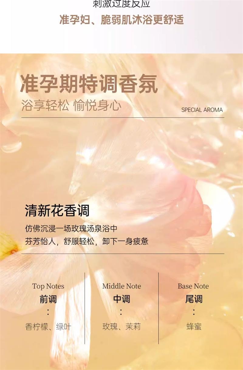 【中國直郵】 袋鼠媽媽 準孕婦沐浴油專用油浴SPA滋潤身體清潔保濕身體護理沐浴露 240ml
