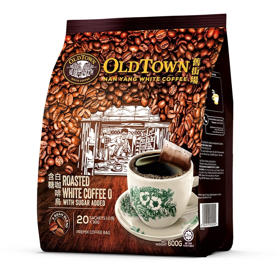 【马来西亚直邮】马来西亚 OLD TOWN旧街场 南洋含糖白咖啡乌 20x30g