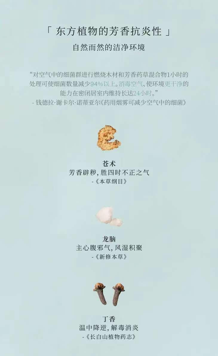 Purifying Incense Sticks Oriental Herbal Scent 21cm*30 Pieces