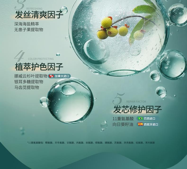 【中国直邮】 固然堂 海盐多肽角蛋白头发护理发膜 滋养修护防断发干枯毛躁护发素 250g/袋