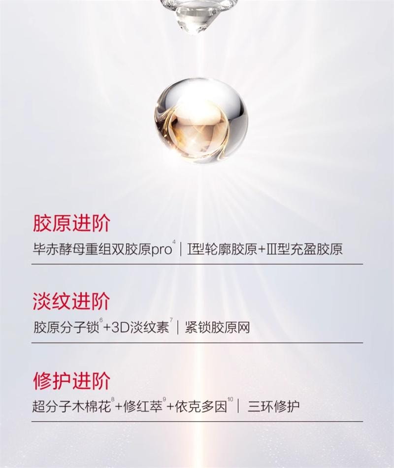 【中国直邮】 丸美 二代胶原小金针次抛精华液紧致抗皱淡化细纹补水 30支/盒
