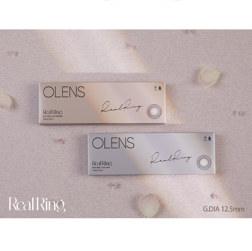 【韩国直邮】日抛 Olens 氧气棕 Real Ring Brown 20片装 