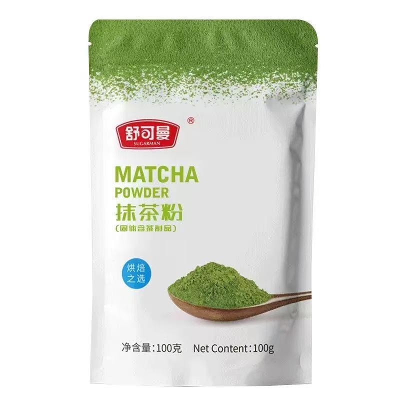 舒可曼 A級 蒸青綠茶抹茶粉 100克 粉質均勻細膩 零添加 沖泡烘焙皆可