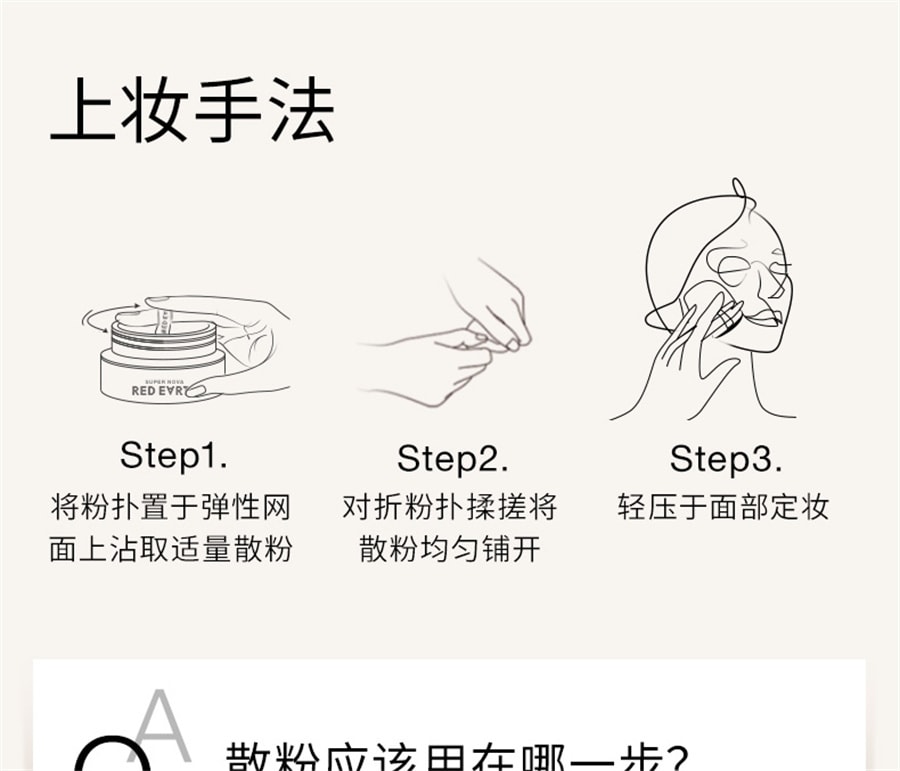 【中国直邮】redearth红地球 散粉定妆蜜粉控油持久不脱妆细腻不飞粉哑光肌油皮 P40象牙白 6.5g